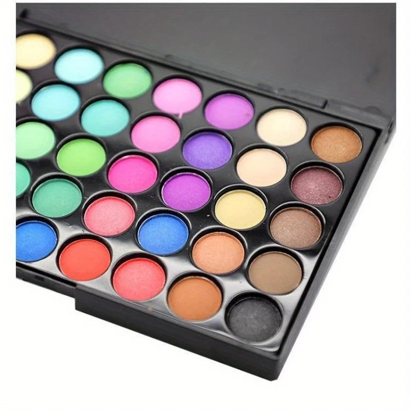 40 Colors Ultimate Eyeshadow Palette Matte & Shimmer Finishes Earth Tones Long-Lasting Smudge Proof Makeup Kit Korea Cosmetics