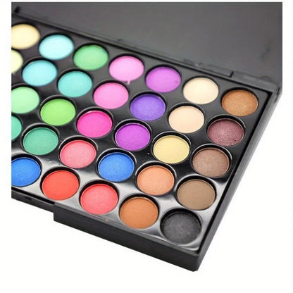 40 Colors Ultimate Eyeshadow Palette Matte & Shimmer Finishes Earth Tones Long-Lasting Smudge Proof Makeup Kit Korea Cosmetics