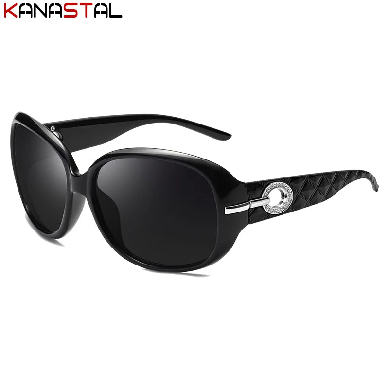 Women’s Polarized Butterfly Sunglasses UV400 Retro Diamond Frame Fashion Eyewear