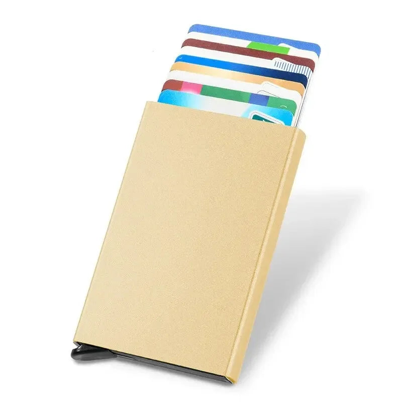 Men’s RFID Blocking Pop-Up Slim Wallet Credit Card Holder Small Money Case