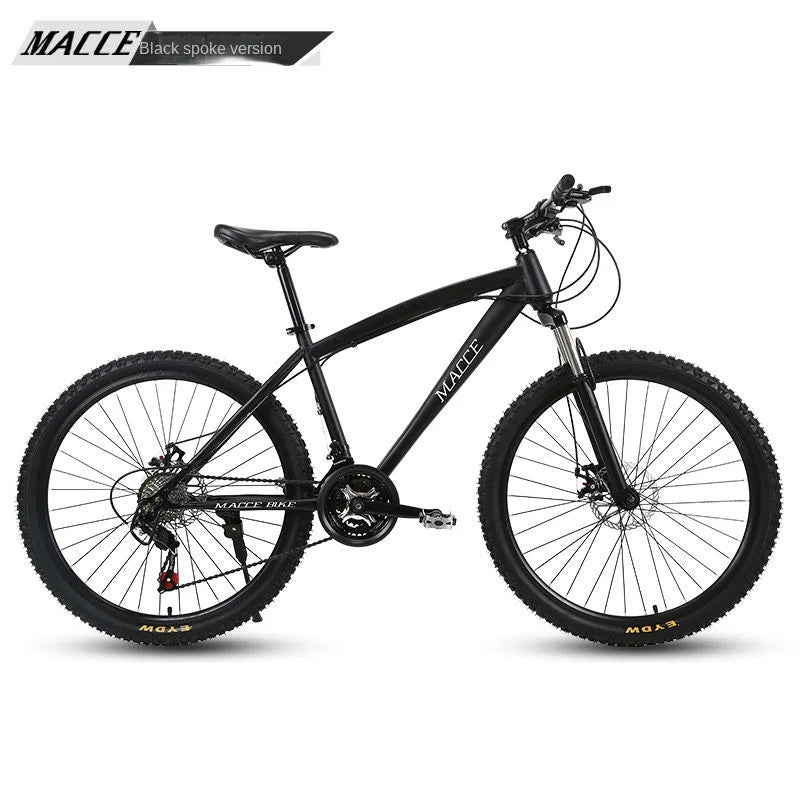 FJ High Carbon Steel Adult Shock Absorber Variable Speed Dual Disc Brake Mountain Bike Male Or Female Disc Brake 26 Inch Bicycle