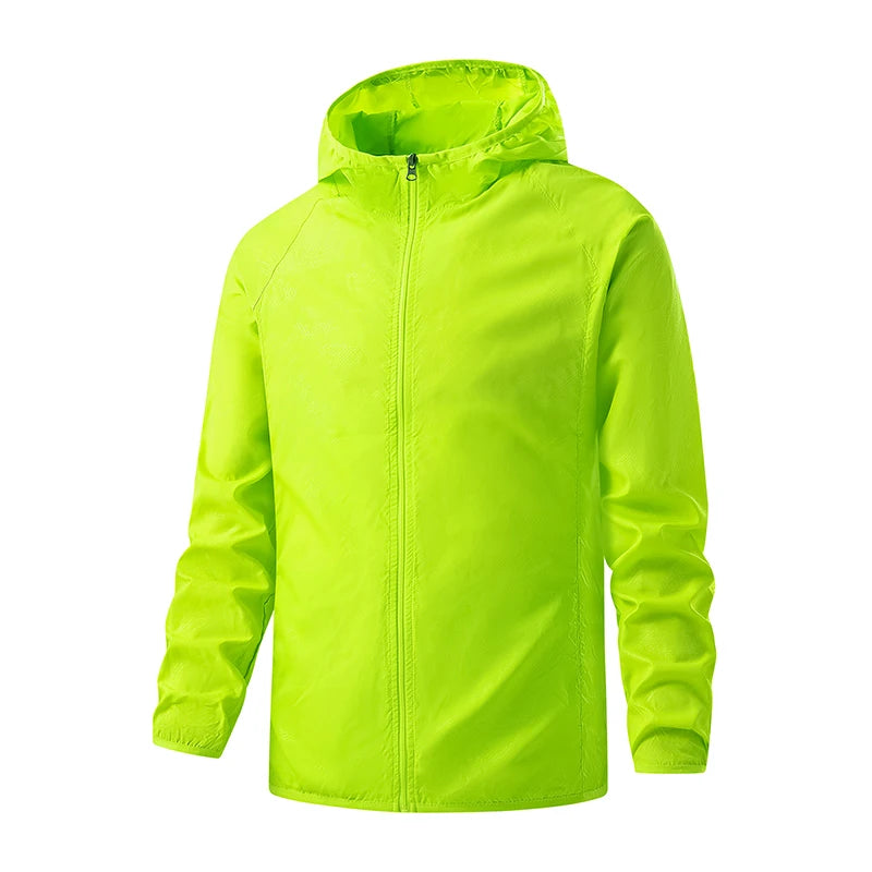 JNLN Men Women Hiking Jackets Waterproof Sun Protective Windbreaker Unisex Camping Climbing Outdoor Rain Coat Portable Clothes