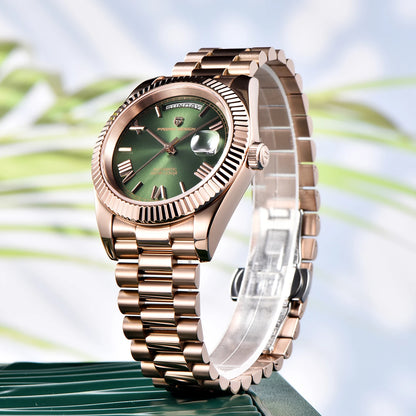 PAGANI DESIGN DD36 2025 Rose Gold Automatic Mechanical Watch for Men Luxury