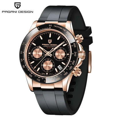 PAGANI DESIGN PD-1644 Meteorite Dial Men’s Quartz Watch Sapphire Chronograph