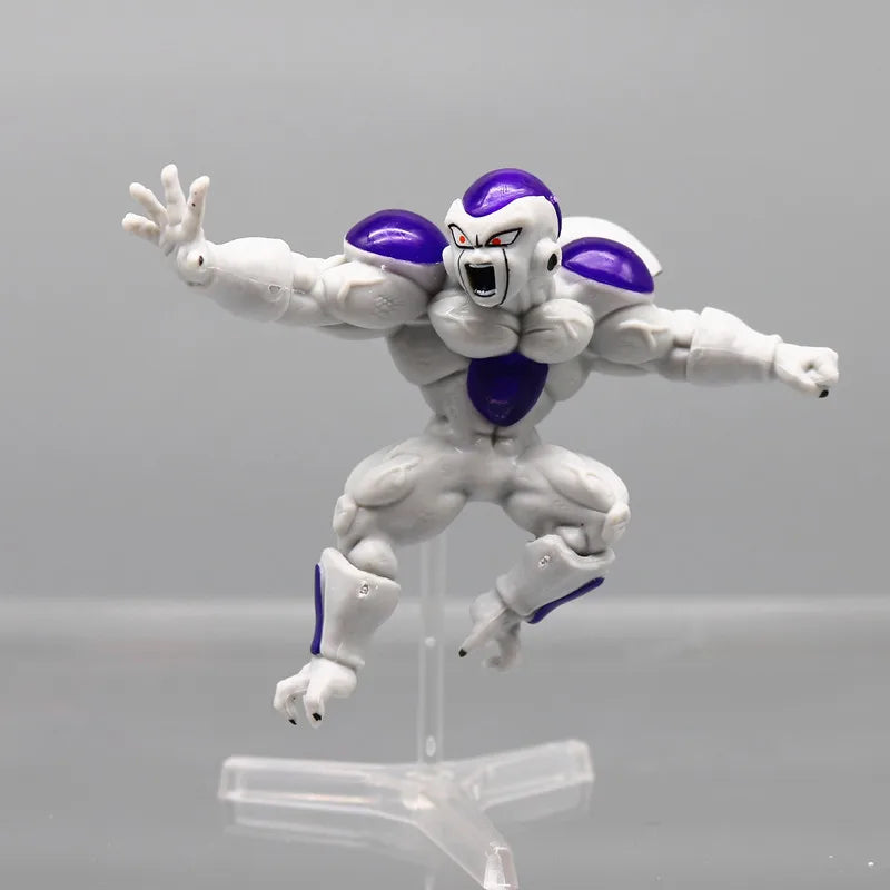Hot 8pcs Dragon Ball Z Frieza Freezer  Anime Figures Figurine Pvc Statue Model Doll Collection Decoration toys