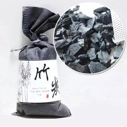 70g Bamboo Charcoal Air Purifying Bag – Natural Odor Absorber for Home, Car, and Closet