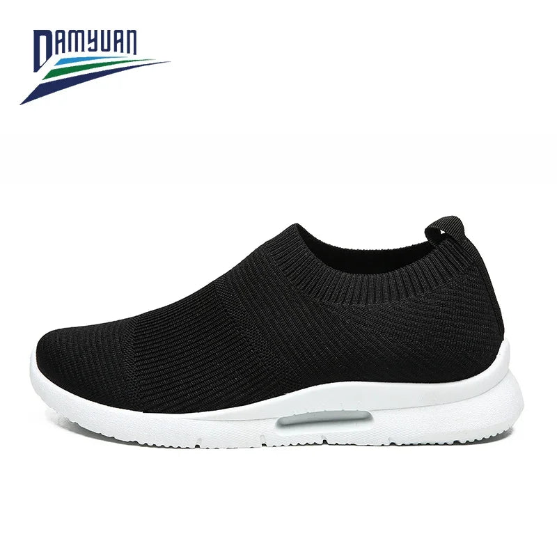 Damyuan Men Light Running Shoes Jogging Shoes Breathable Man Sneakers Slip on Loafer Shoe Men's Casual Shoes Size 46 2020