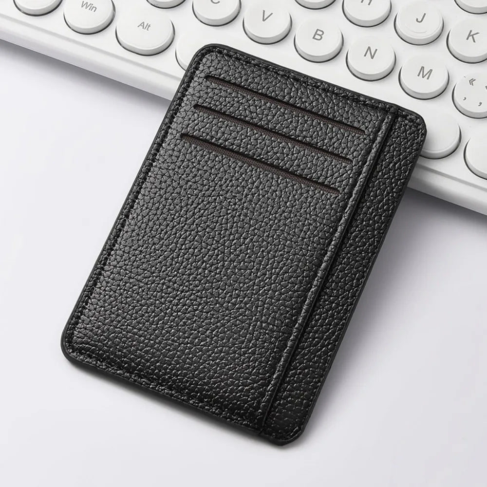 Men’s Slim Minimalist RFID Front Pocket Wallet Leather Credit Card Holder