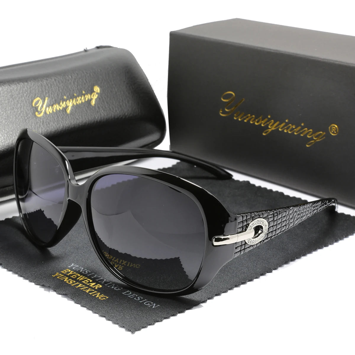 Polarized Women’s Sunglasses Big Frame Vintage Fashion UV400 Designer Eyewear