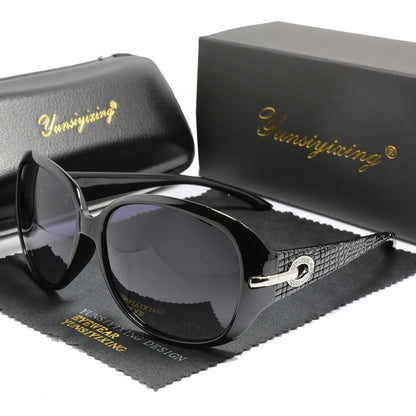 Polarized Women’s Sunglasses Big Frame Vintage Fashion UV400 Designer Eyewear
