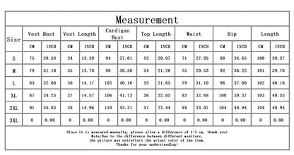 Mandylandy Street Hipster Pants Sets Women 3 Piece Sets Outfits Vest Tops Streetwear Cardigan Coats Skinny Trousers Leggings