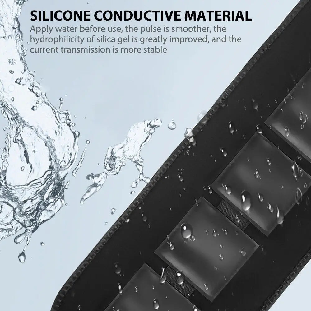 Muscle Massager EMS Abdominal Belt Electric Muscle Stimulation Portable Fitness Massager Waist Trainer Body Slimming Shaping