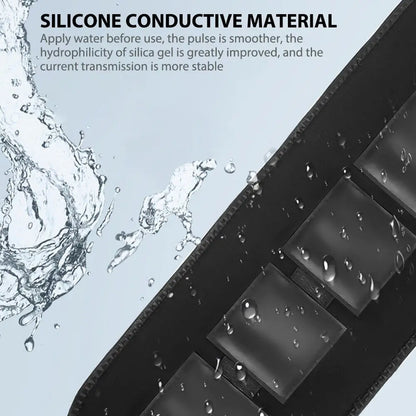 Muscle Massager EMS Abdominal Belt Electric Muscle Stimulation Portable Fitness Massager Waist Trainer Body Slimming Shaping