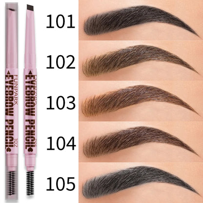 2-in-1 Professional Waterproof Eyebrow Pencil – Dual-Tip Precision for Natural, Long-Lasting Brows