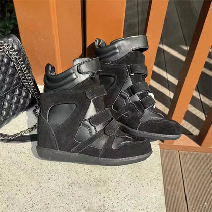 Thick-soled Casual Sneakers New Women's Versatile Fashion Casual Shoes Stylish Retro High-top Design Comfortable Sports Shoes