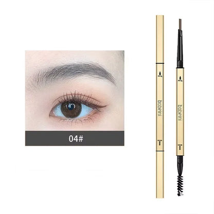 Dual-Ended Waterproof Eyebrow Pencil – Ultra-Fine Tip for Natural, Long-Lasting Brows