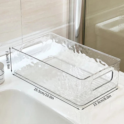 Crystal Clear Luxury Makeup Organizer – Premium Cosmetic & Skincare Storage Box