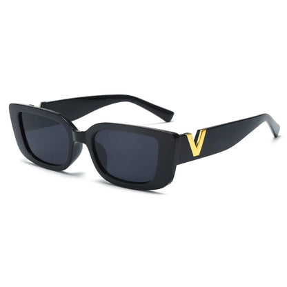Small V-Shaped Sunglasses Women Square Designer UV400 Fashion Outdoor Eyewear
