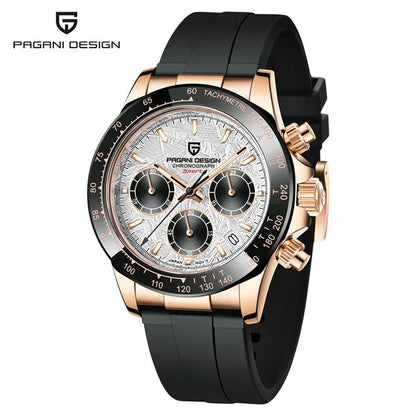 PAGANI DESIGN V2 40mm Men’s Quartz Watch Sapphire Chronograph Stainless Steel