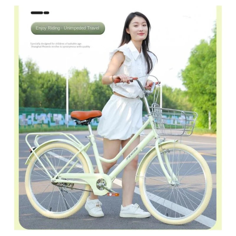 Cooya official-website-Commuter Bike for Women, Simple Adult Scooter, Student Bike, Vintage Bike, New, 24 ", 26"