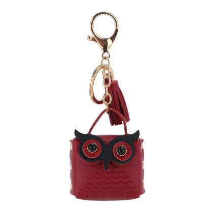 Mini Owl Coin Purse Keychain Bag – Small Pouch Backpack Decoration for Women Girls