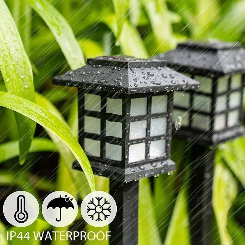New Upgrade Solar Pathway Lights Outdoor Waterproof Walkway LED Garden Decor Street Lamp for Landscape Yard Patio 2/4/6/8/12Pcs