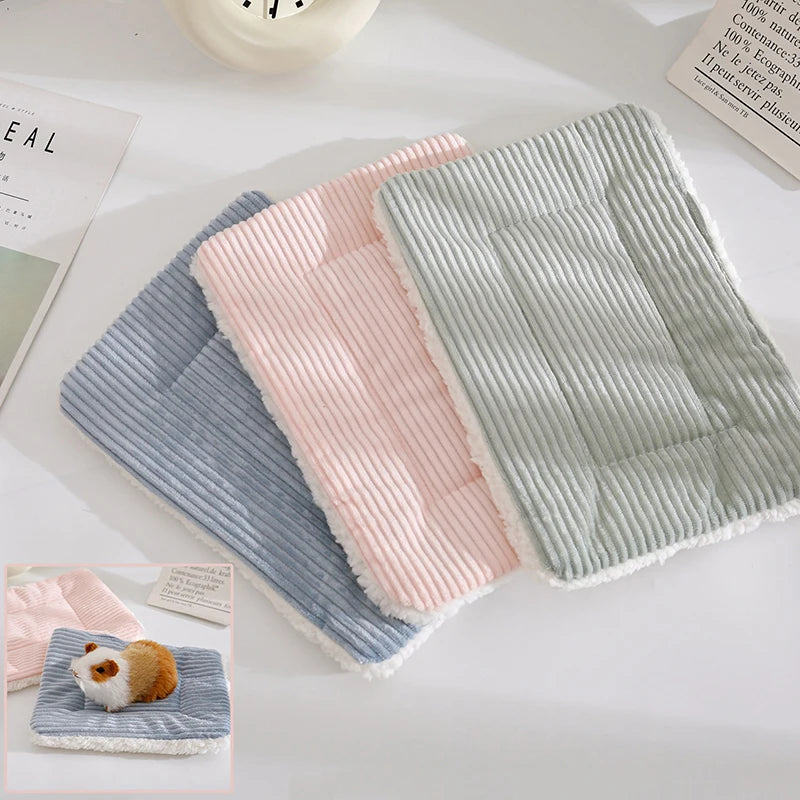 Hamster Bed House Winter Warm Squirrel Hedgehog Rabbit Chinchilla Bed Mat Nest Accessories