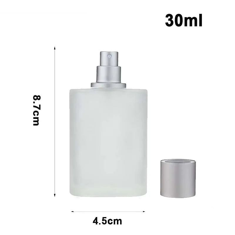 30/50ml Empty Frosted Glass Spray Bottles Perfume Atomizer Refillable Fine Mist Spray Empty Perfume Bottles