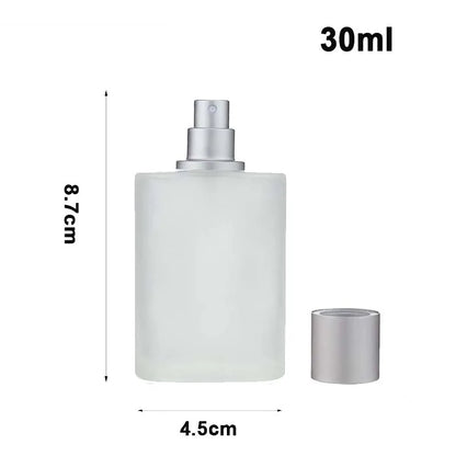 30/50ml Empty Frosted Glass Spray Bottles Perfume Atomizer Refillable Fine Mist Spray Empty Perfume Bottles