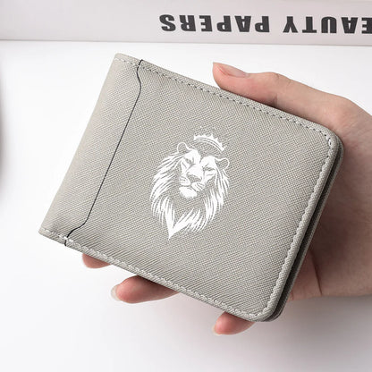 Men's Ultra-Thin Wallet Short Slim Multi-Card Holder Personalized Design