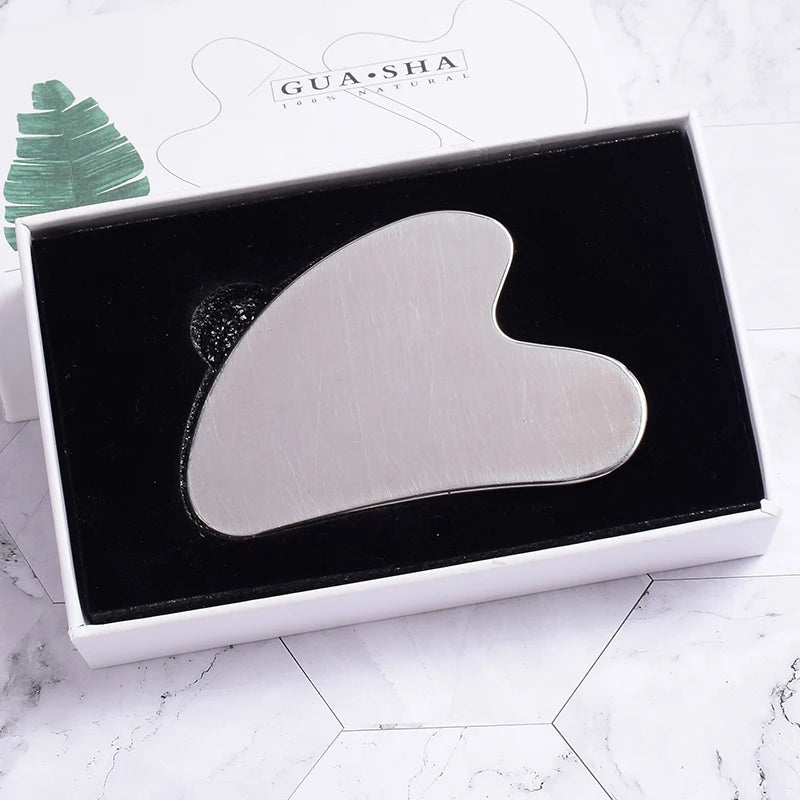 Jade Guasha Tool – Natural Stone Crystal Face & Body Massager for SPA & Healing