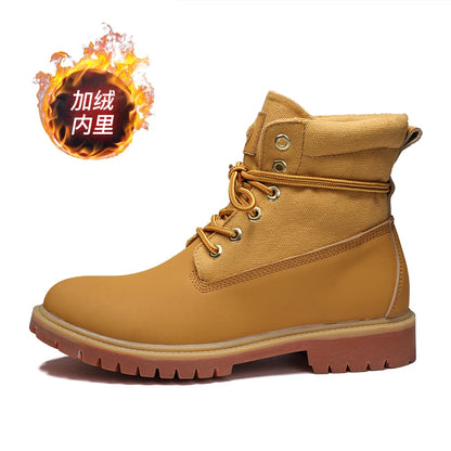2025 Autumn Boots Men's British Style Workwear Shoes Casual Popular Men's And Women's High-Top All-Match Men's Shoes