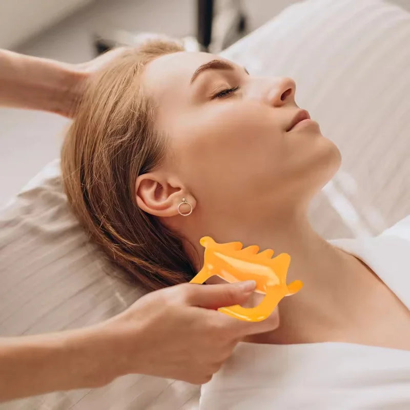 Resin Double-Push SPA Massager Tool for Spine, Waist & Shoulder Fatigue Relief