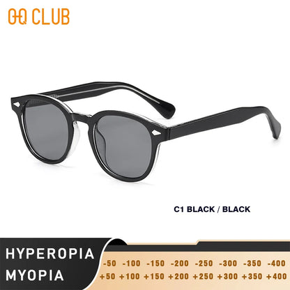 O-Q CLUB Retro Round Sunglasses Men Women Polarized UV400 Vintage Fashion Eyewear