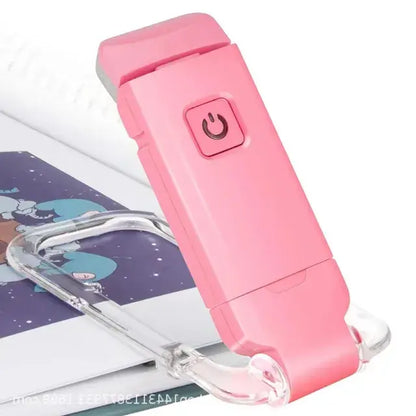 LED USB Rechargeable Book Light – Eye Protection, Adjustable Brightness, Portable Clip-On Reading Lamp