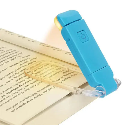 LED USB Rechargeable Book Light – Eye Protection, Adjustable Brightness, Portable Clip-On Reading Lamp