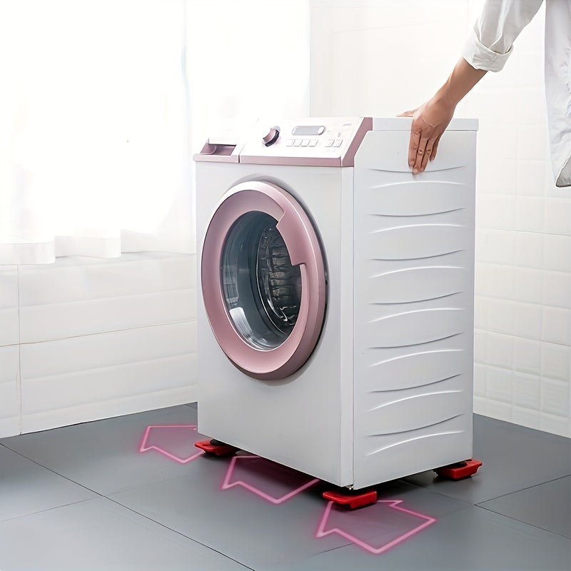 360 Degree Rotatable, 3.9"x3.07" Furniture Lifter Set Of 5 - Furniture Slides Kit, Furniture Move Roller Tools - Easily Redesign And Rearrange Living Space Sofa Easy, Plastic And Carbon Steel