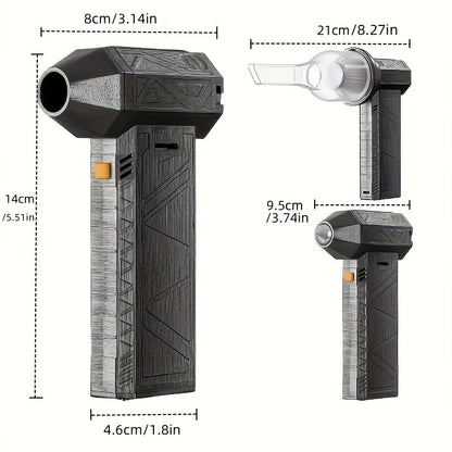 Mini ventilador a jato de alta velocidade – Turbo Air Duster de 130.000 RPM e soprador portátil multifunções