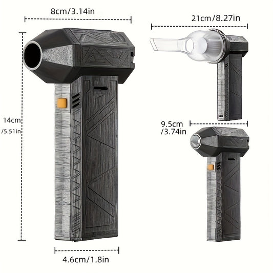 Mini ventilador a jato de alta velocidade – Turbo Air Duster de 130.000 RPM e soprador portátil multifunções