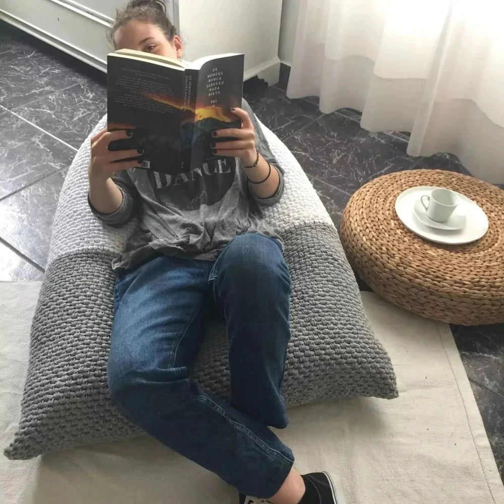 Adult Knitted Bean Bag Chair | Custom Colors