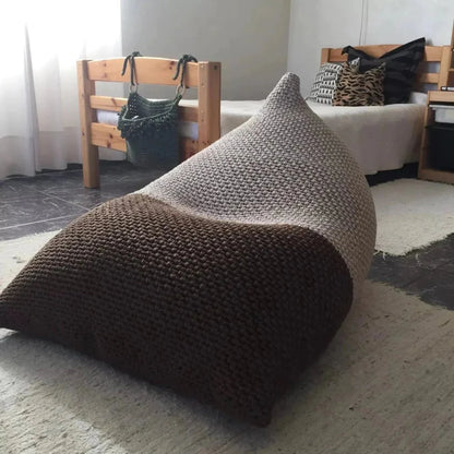 Adult Knitted Bean Bag Chair | Custom Colors