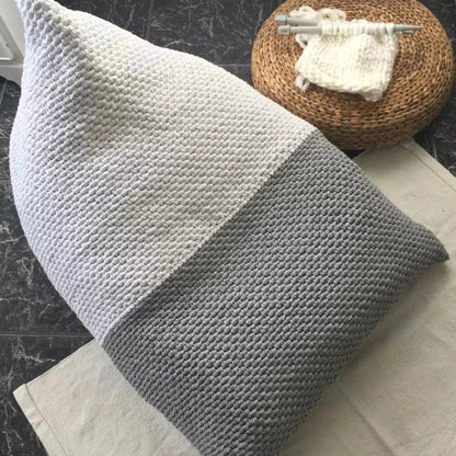 Adult Knitted Bean Bag Chair | Custom Colors