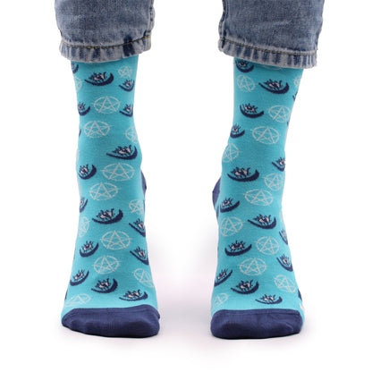 Hop Hare Bamboo Socks (36-40) - Pentagram and Evil Eye