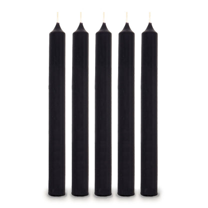Black Dinner Candles Bulk (100)
