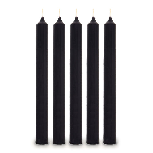 Black Dinner Candles Bulk (100)