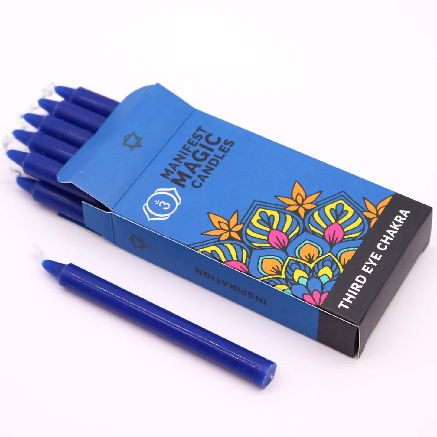 Manifest Magic Candles (pack of 12) - Dark Blue - Third Eye Chakra