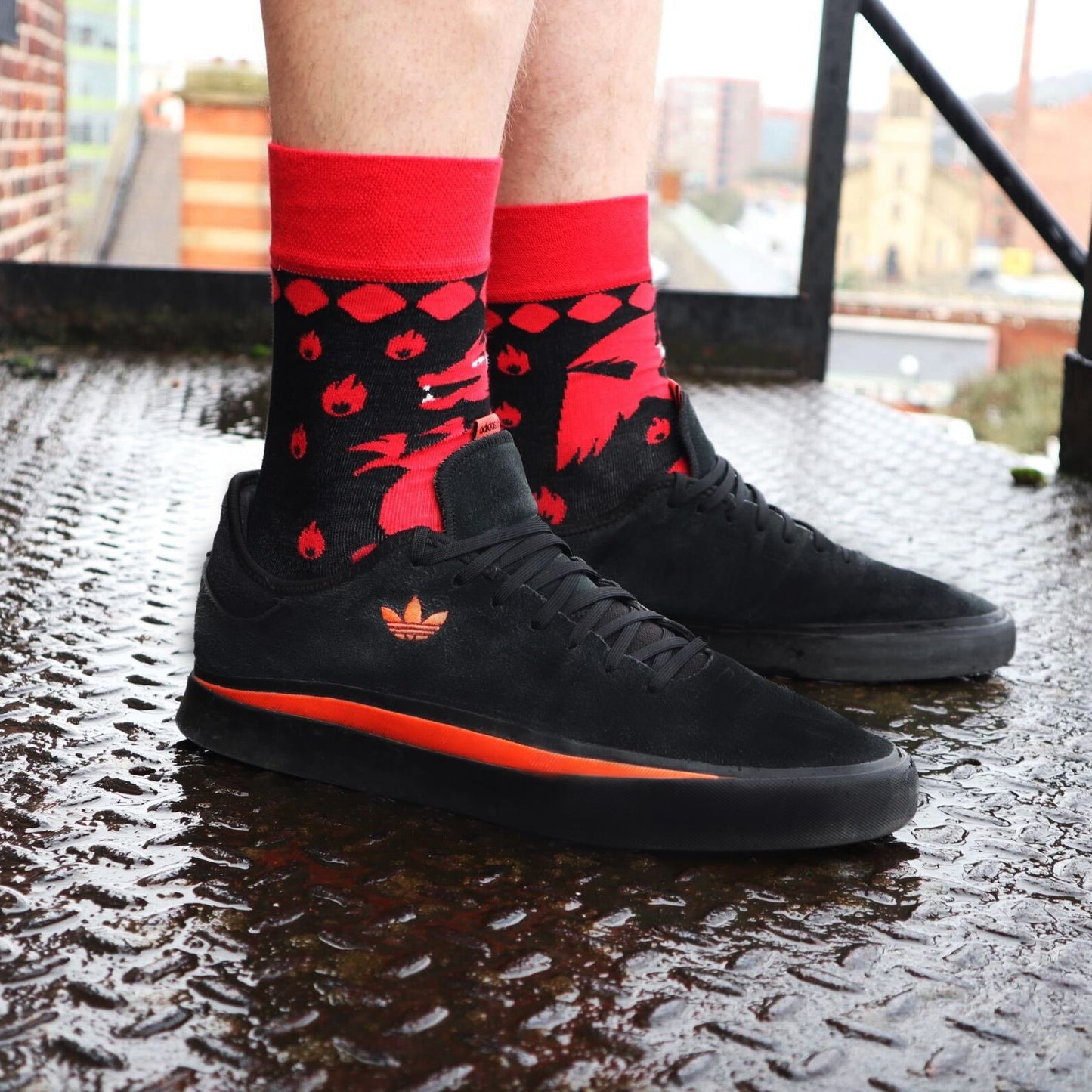 Hop Hare Bamboo Socks (41-46) - Red Dragons