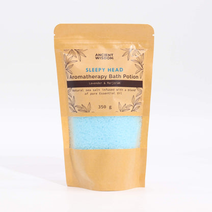 Aromatherapy Bath Potion in Kraft Bag 350g - Sleepy Head