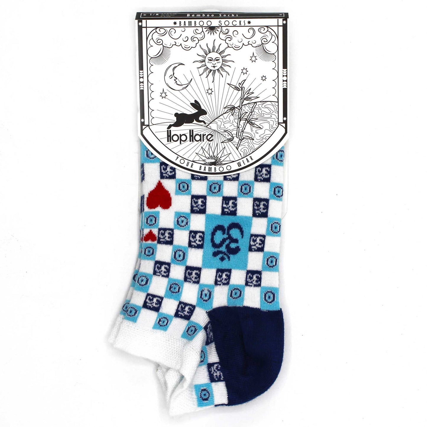 M/L Hop Hare Bamboo Socks Low (41-46) - Om and Evil Eye