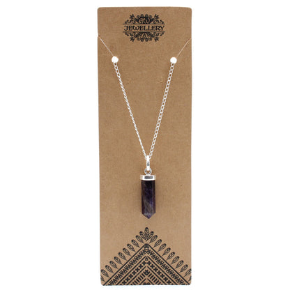 Gemstone Classic Point Pendant - Amethyst